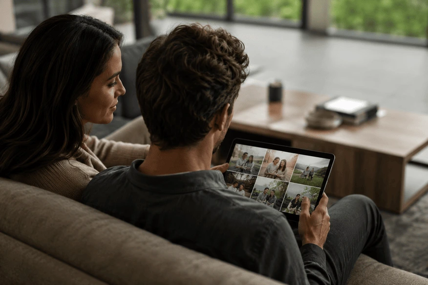 A polished digital album experience for preserving wedding memories